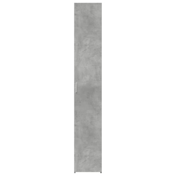 Dulap înalt, gri beton, 30x42,5x185 cm, lemn prelucrat - Img 4