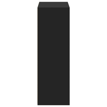 Dulap înalt, negru, 70x41x124 cm, lemn prelucrat - Img 8