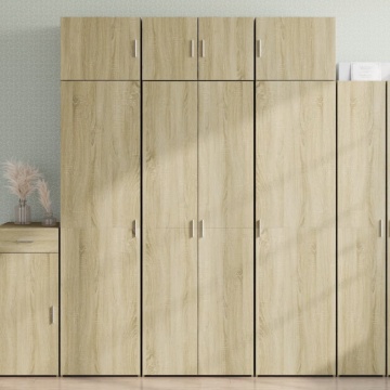 Dulap înalt, stejar sonoma, 70x42,5x185 cm, lemn prelucrat - Img 1