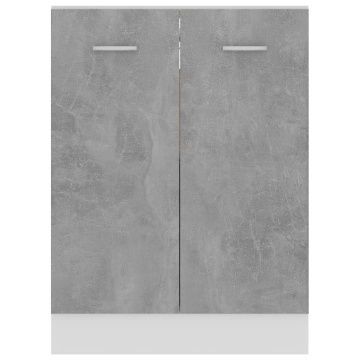 Dulap inferior, gri beton, 60 x 46 x 81,5 cm, lemn prelucrat - Img 5