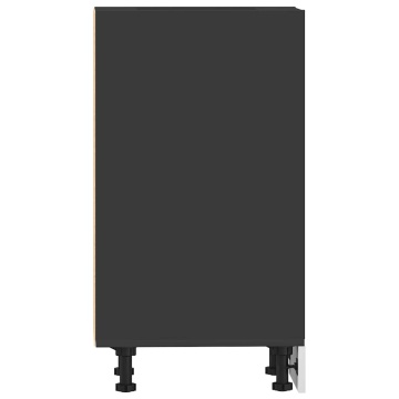 Dulap inferior, negru, 40x44,5x81,5 cm, PAL - Img 8