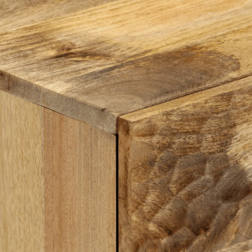 Dulap lateral, 80x33x75 cm, lemn masiv de mango - Img 6
