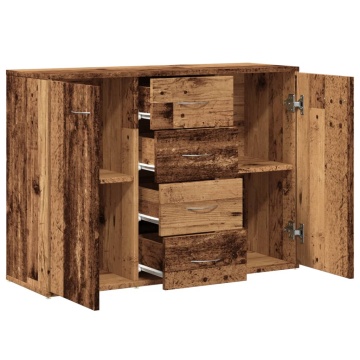 Dulap, lemn învechit, 88x30x64 cm, lemn prelucrat - Img 6