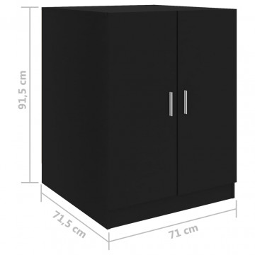 Dulap mașină de spălat, negru, 71x71,5x91,5 cm - Img 7