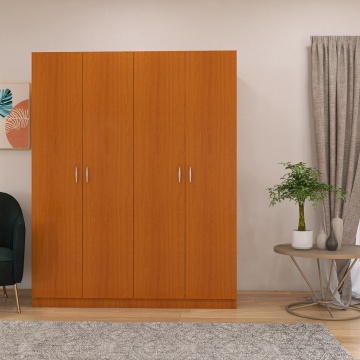 Dulap Milano cu 4 usi, 200x160x40, Culoare Cires, din Pal de 18 mm - Img 1