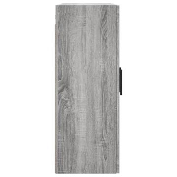 Dulap montat pe perete, gri sonoma, 69,5x34x90 cm - Img 7