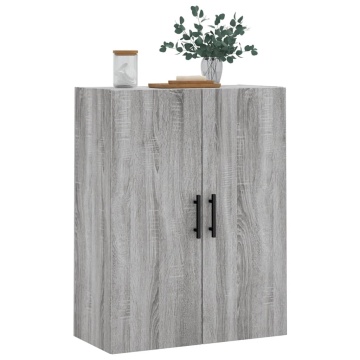 Dulap montat pe perete, gri sonoma, 69,5x34x90 cm - Img 4