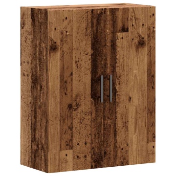Dulap montat pe perete lemn vechi 69,5x34x90 cm - Img 2