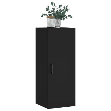 Dulap montat pe perete, negru, 34,5x34x90 cm - Img 4