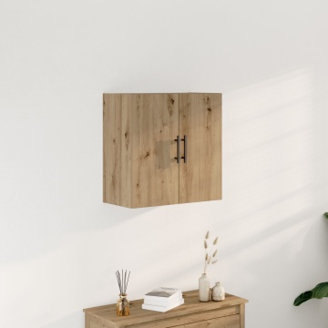 Dulap Montat pe Perete Stejar Artisan 60x31,5x60 cm Lemn Prelucrat - Img 1