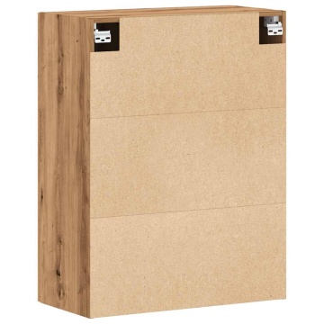 Dulap montat pe perete, stejar artizanal, 69,5x34x90 cm - Img 5