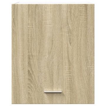 Dulap montat pe perete stejar sonoma 50x31x60 cm lemn prelucrat - Img 8