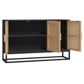 Dulap, negru, 105x30x65 cm, lemn prelucrat - Img 5