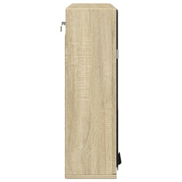 Dulap oglindă baie stejar sonoma 64,5x20x66,5 cm lemn prelucrat - Img 8