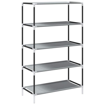 Dulap pantofi gri 60,5x30x97 cm țesătură nețesă - Img 5