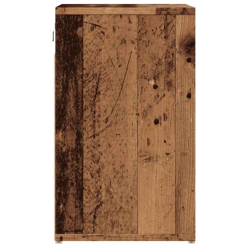 Dulap Pantofi lemn vechi 52x30x50 cm - Img 8