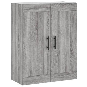 Dulap pe perete, sonoma gri, 69,5x34x90 cm, lemn prelucrat - Img 2