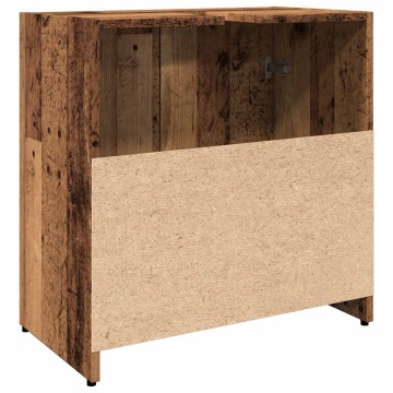 Dulap pentru chiuvetă baie lemn vechi 60x33x60cm lemn prelucrat - Img 7