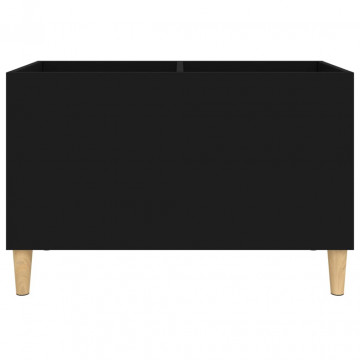 Dulap pentru discuri, negru, 74,5x38x48 cm, lemn prelucrat - Img 8