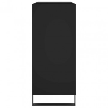 Dulap pentru discuri negru 84,5x38x89 cm lemn compozit - Img 8