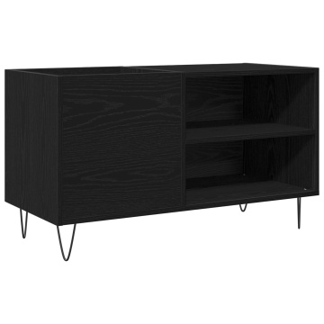 Dulap pentru Discuri Stejar Negru 84,5x38x48 cm Lemn Prelucrat - Img 2