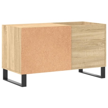 Dulap pentru discuri stejar sonoma 85x38x48 cm lemn prelucrat - Img 5