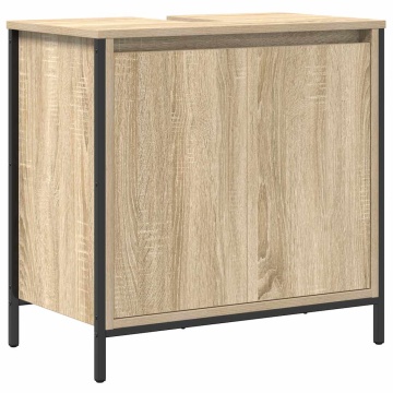 Dulap pentru lavoar baie Stejar Sonoma 60x34,5x60 cm - Img 2