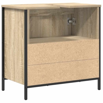 Dulap pentru lavoar baie Stejar Sonoma 60x34,5x60 cm - Img 7