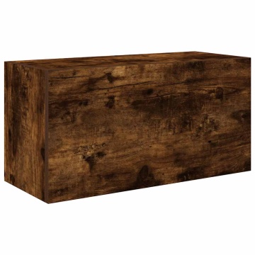 Dulap perete baie, stejar fumuriu, 60x25x30 cm, lemn prelucrat - Img 2
