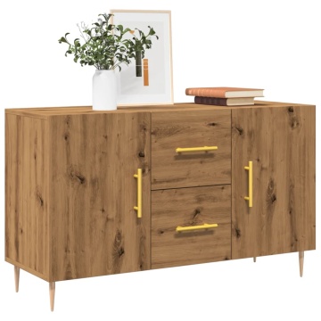 Dulap, stejar artizanal, 100x36x60 cm, lemn prelucrat - Img 1