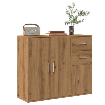 Dulap, stejar artizanal, 91x29,5x75 cm, lemn prelucrat - Img 1