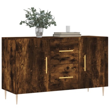 Dulap, stejar fumuriu, 100x36x60 cm, lemn compozit - Img 3
