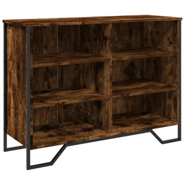Dulap, stejar fumuriu, 101x35,5x74,5 cm, lemn prelucrat - Img 2