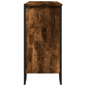 Dulap, stejar fumuriu, 101x35,5x74,5 cm, lemn prelucrat - Img 8