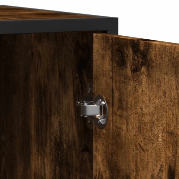 Dulap, stejar fumuriu, 94x35x76 cm, lemn prelucrat - Img 7