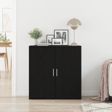 Dulap, stejar negru, 79x38x80 cm, lemn prelucrat - Img 3