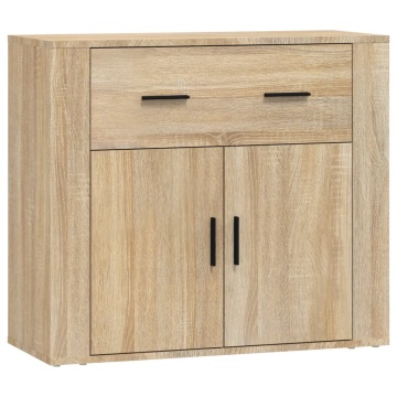 Dulap, stejar sonoma, 80x33x70 cm, lemn compozit - Img 2