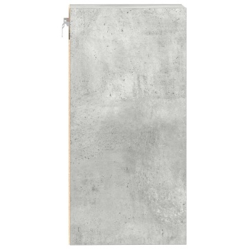 Dulap suspendat, gri beton, 40x29,5x60 cm, lemn prelucrat - Img 8