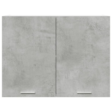 Dulap suspendat, gri beton, 80 x 31 x 60 cm, PAL - Img 4