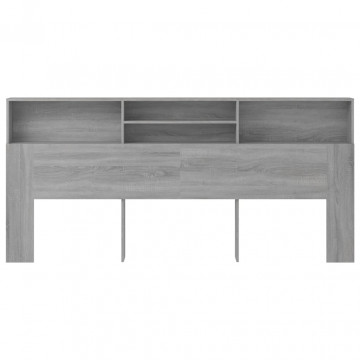 Dulap tăblie, gri sonoma, 220x19x103,5 cm - Img 3