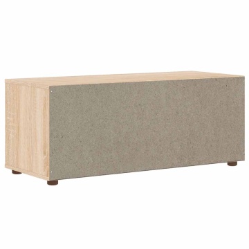 Dulap TV „VISNES” Stejar Sonoma 100x40x38 cm lemn prelucrat - Img 7