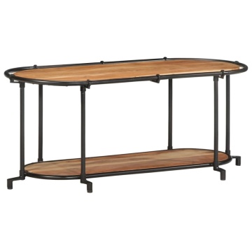 Dulap TV, 100x42x40 cm, lemn masiv de acacia - Img 2