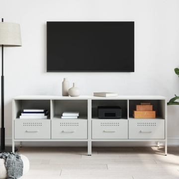 Dulap TV, 2 buc., alb, 68x39x50,5 cm, oțel laminat la rece - Img 3