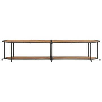 Dulap TV, 200x42x40 cm, lemn masiv de acacia - Img 4