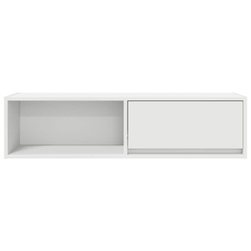 Dulap TV alb 100x31x25,5 cm lemn prelucrat - Img 5