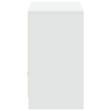 Dulap TV cu LED, alb, 91x34x61 cm, lemn prelucrat - Img 6