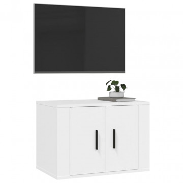Dulap TV cu montaj pe perete, alb, 57x34,5x40 cm - Img 4