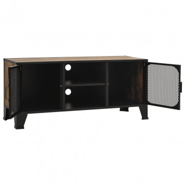 Dulap TV ,maro,105x36x47 cm,metal și MDF - Img 5
