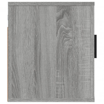 Dulap TV montat pe perete, gri sonoma, 40x34,5x40 cm - Img 5