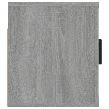 Dulap TV montat pe perete, gri sonoma, 57x34,5x40 cm - Img 6